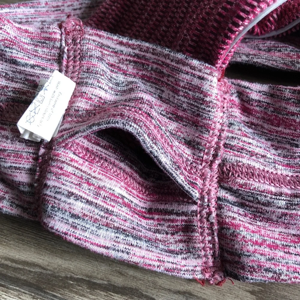 Lululemon Run and Done Ear Warmer Headband Ponytail Space Dye Berry W9M73S